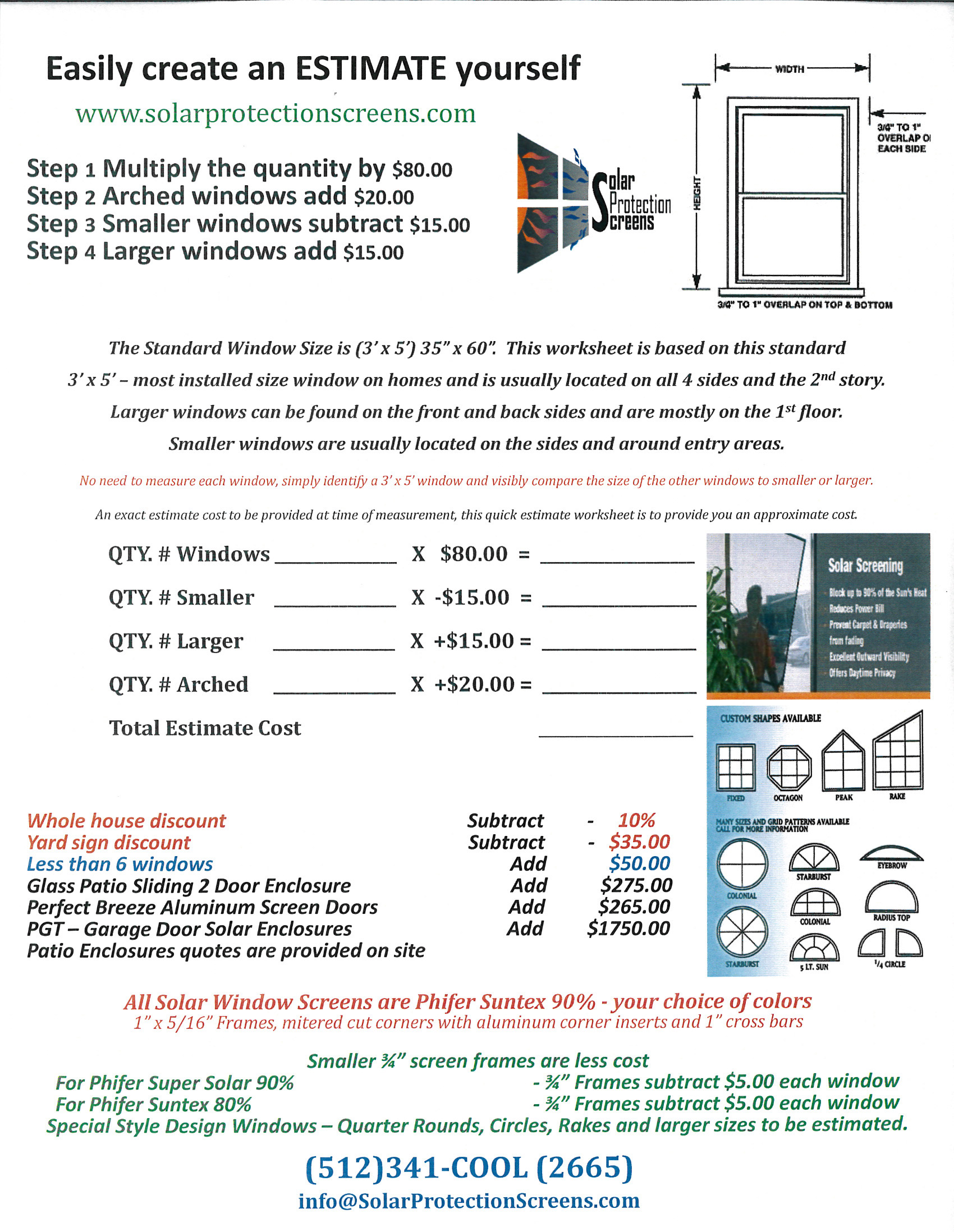 cost estimate form